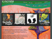 Tablet Screenshot of concretetheatre.ca